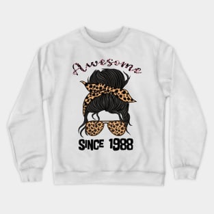 Messy bum birthday girl Crewneck Sweatshirt